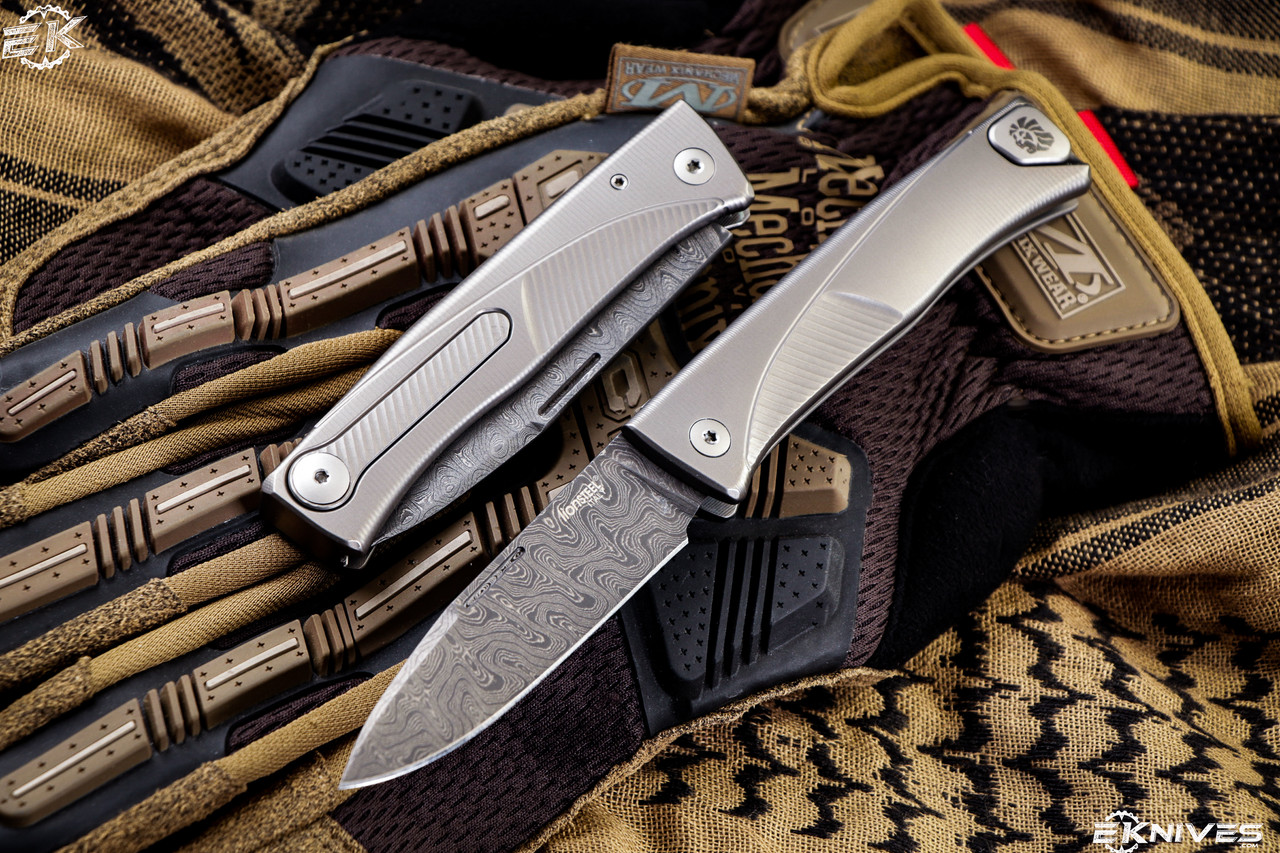 LionSTEEL Thrill Integral SlipJoint Knife Grey Titanium 3.15