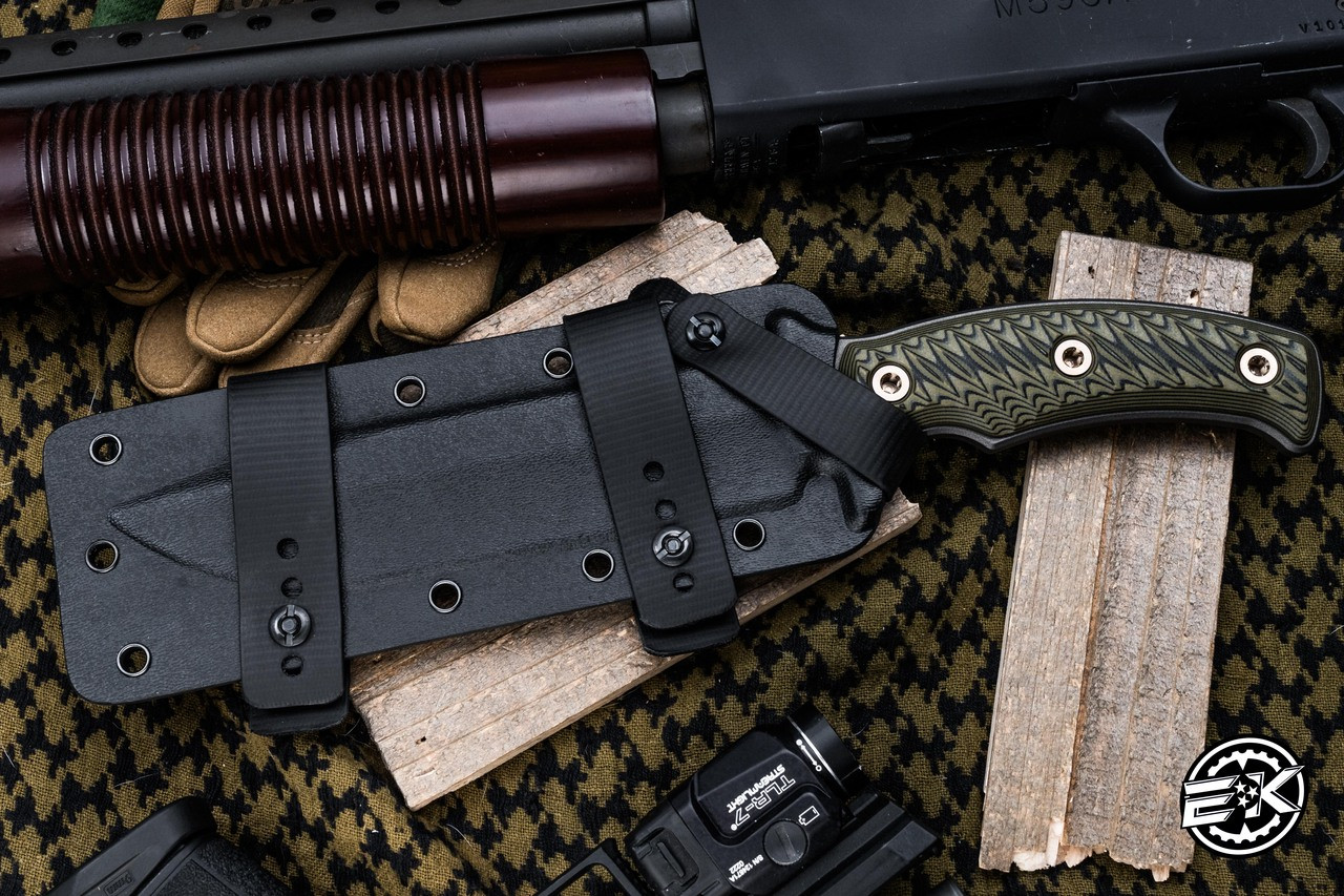 RMJ Tactical Combat Africa Fixed Blade Knife Dirty Olive
