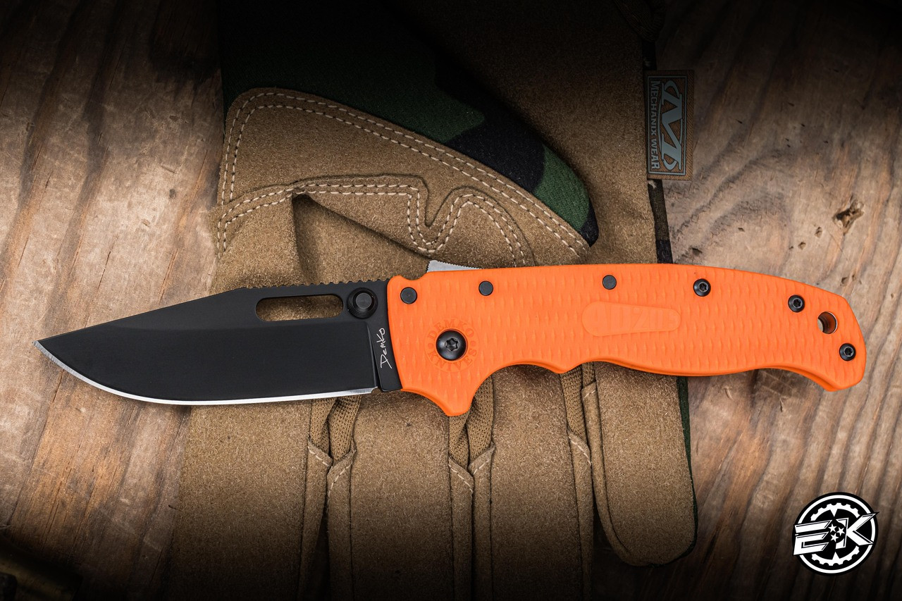 dy①②郵オレンジ→9141219コズ16201317SS16203計14 Demko Knives AD20.5 Shark Lock Folding Knife Orange Grivory 3