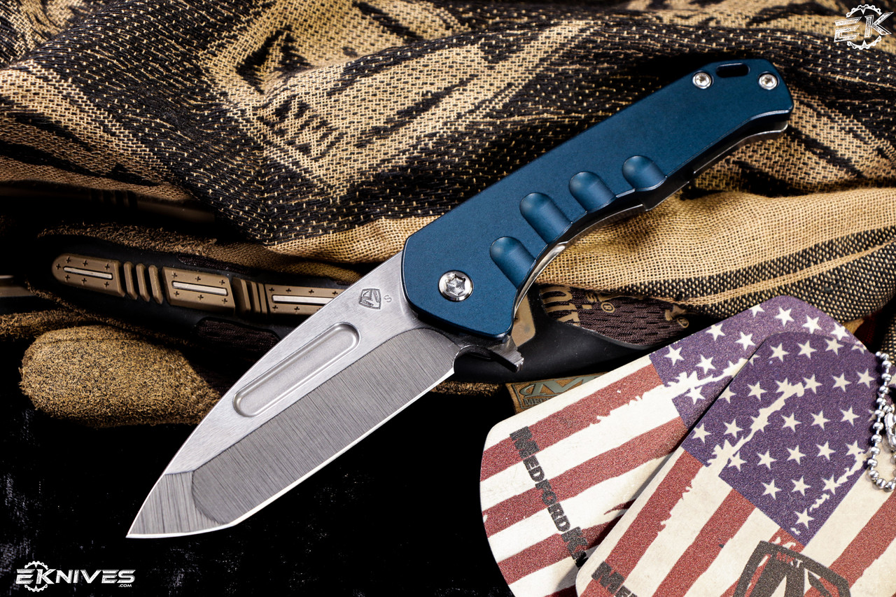 Medford Praetorian Swift FL Flipper Knife Blue 3.4