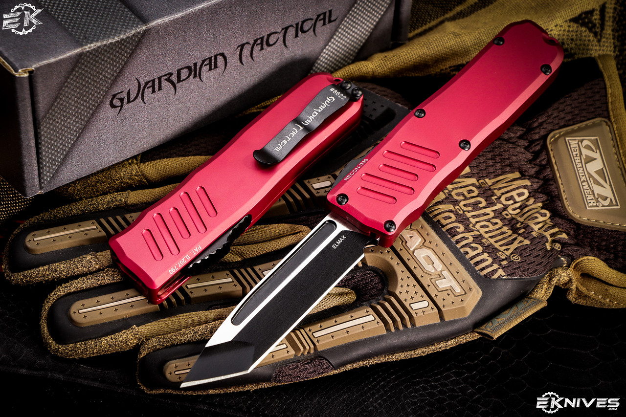 Guardian Tactical RECON-035 OTF Automatic Knife Red 3.3