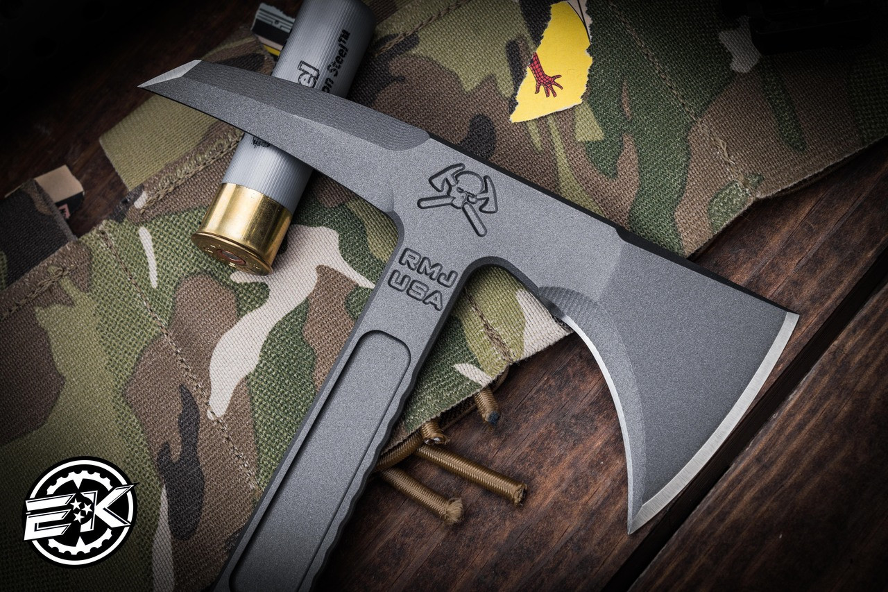 RMJ Tactical Kestrel Feather Hyena Brown G10 Tomahawk Axe 13