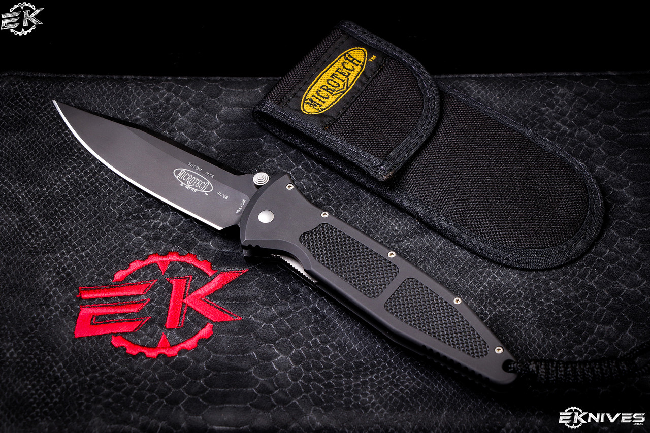 Microtech Socom Elite Black Manual Folding Knife 4 