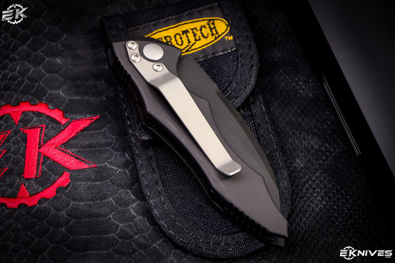 Microtech Kestrel Automatic Black Folding Knife 4