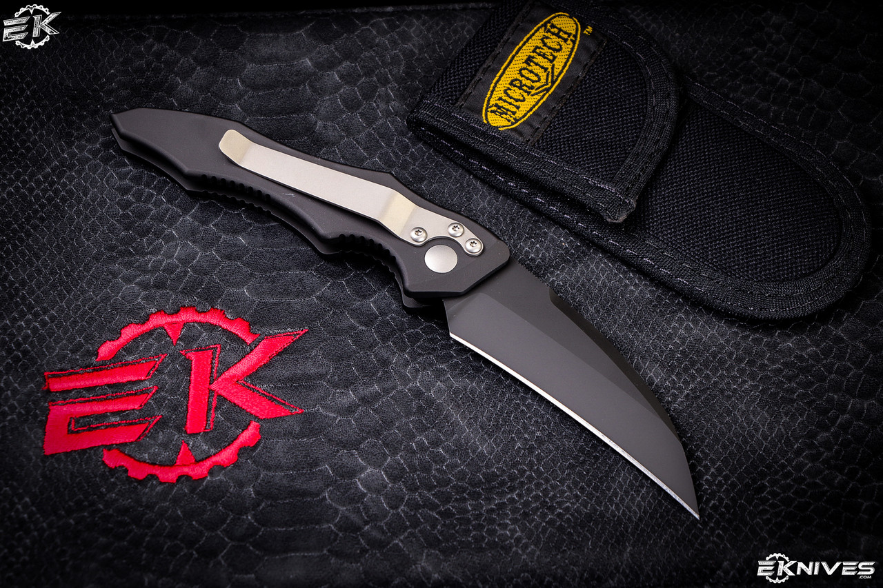 Microtech Kestrel Automatic Black Folding Knife 4
