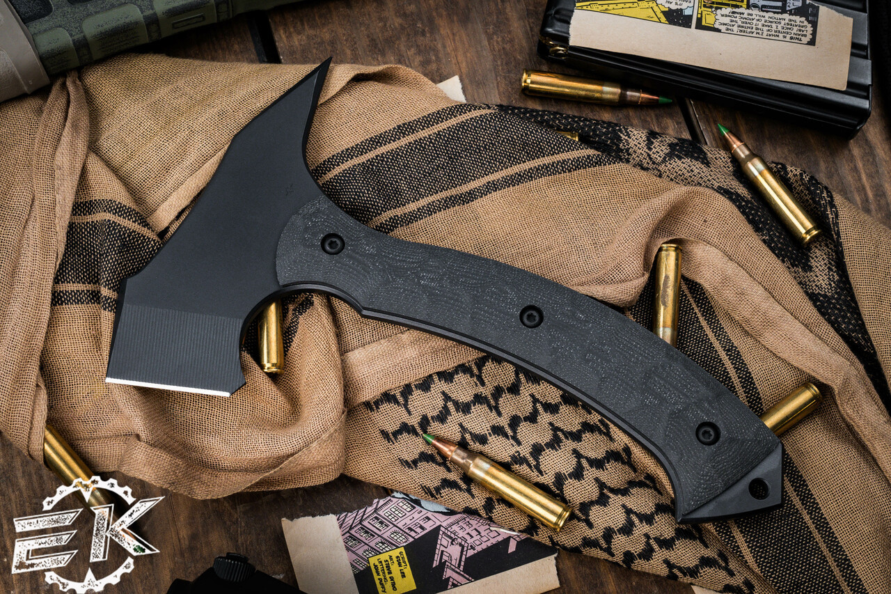 Toor Knives F13 Tommy Tomahawk Shadow Black G10 5.5