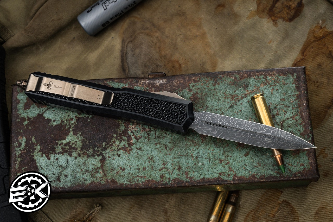 Marfione Custom Makora OTF Automatic Knife Stingray Inlay Bronze