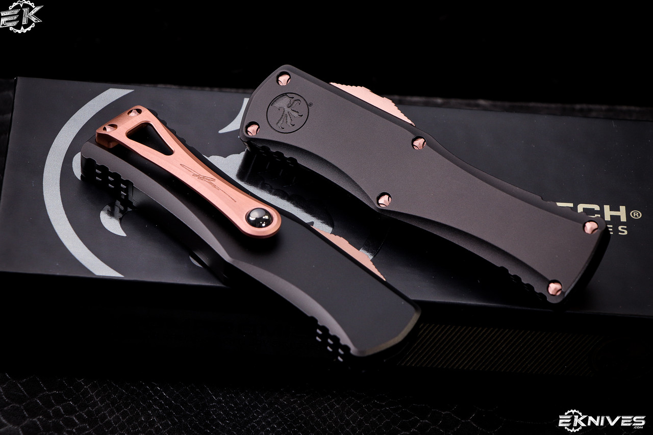 Microtech Hera OTF Automatic Knife Black/Rose Gold 3