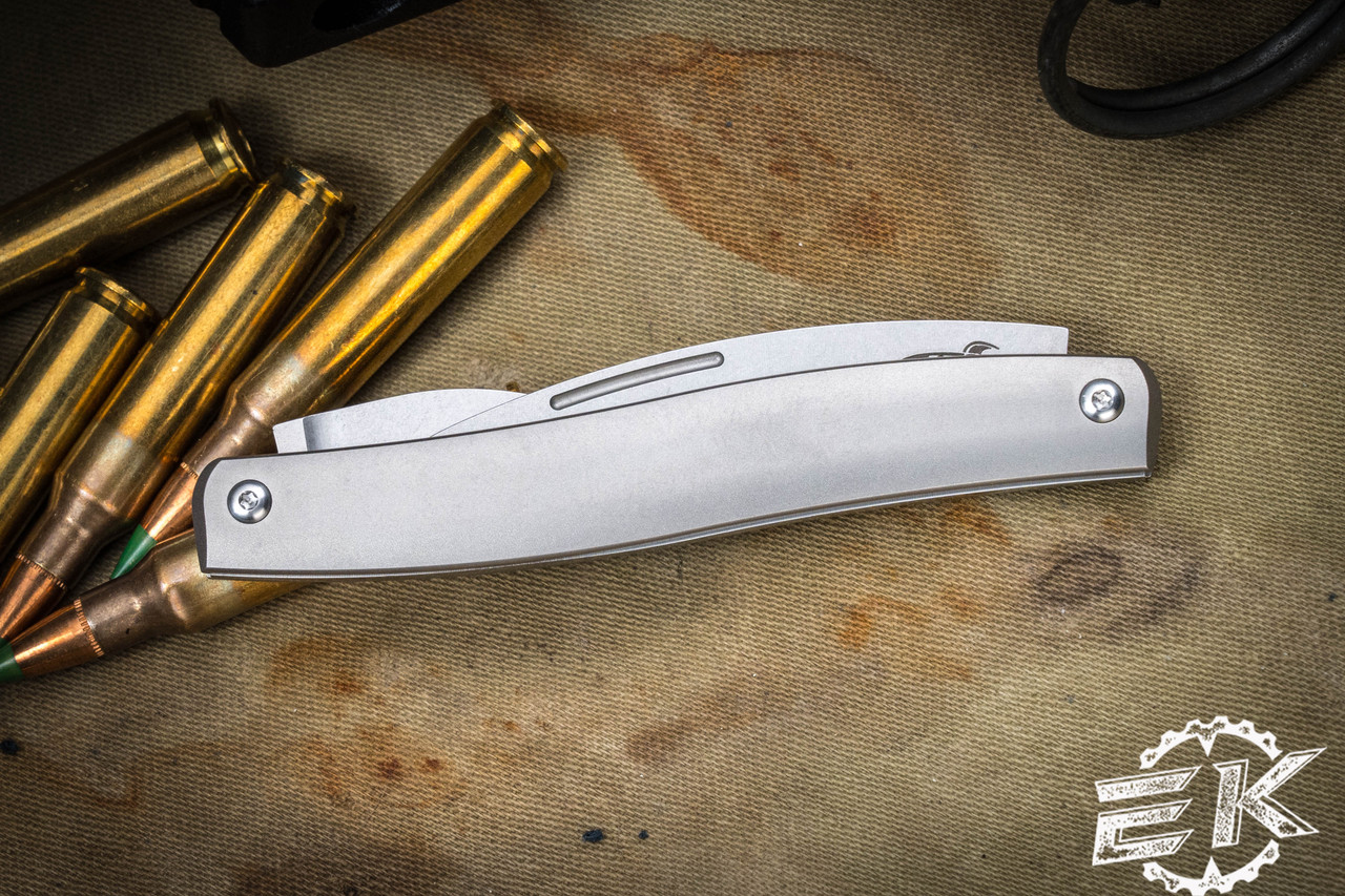 D Rocket Designs Serpentine Titanium Slipjoint Knife 2.25
