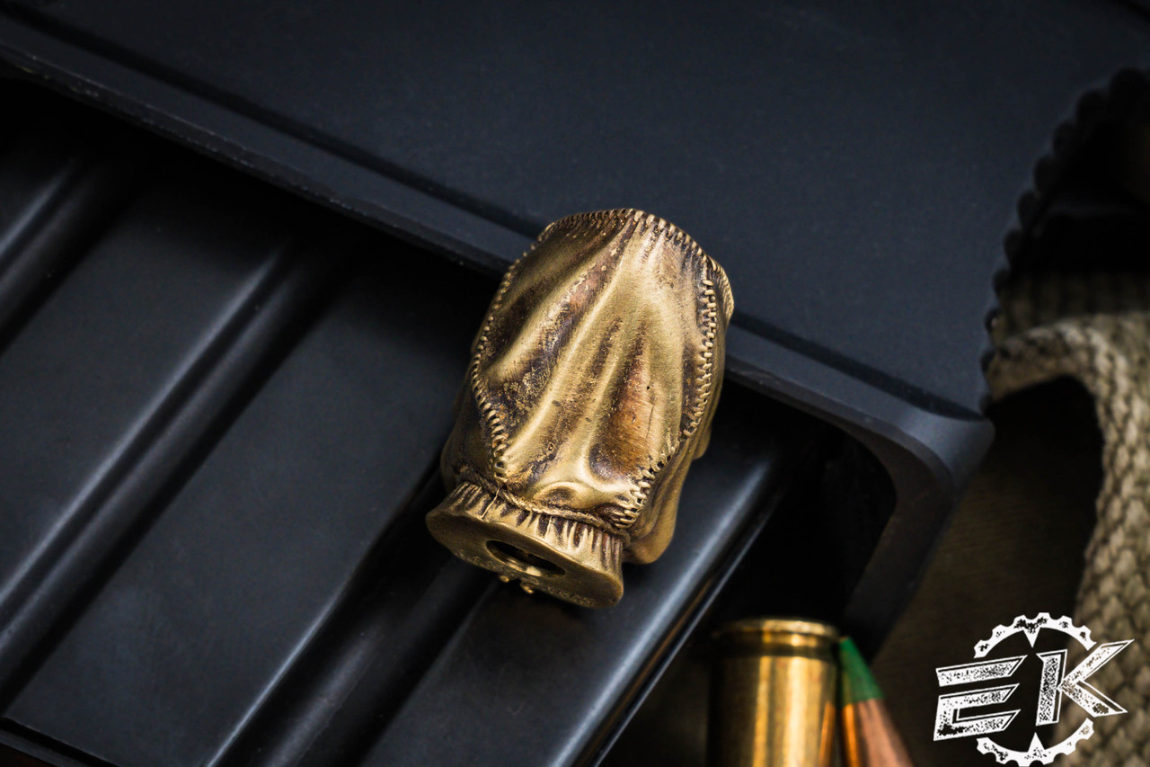 Bastinelli Knives Custom Reaper Bronze Lanyard Bead by Bony Buddy