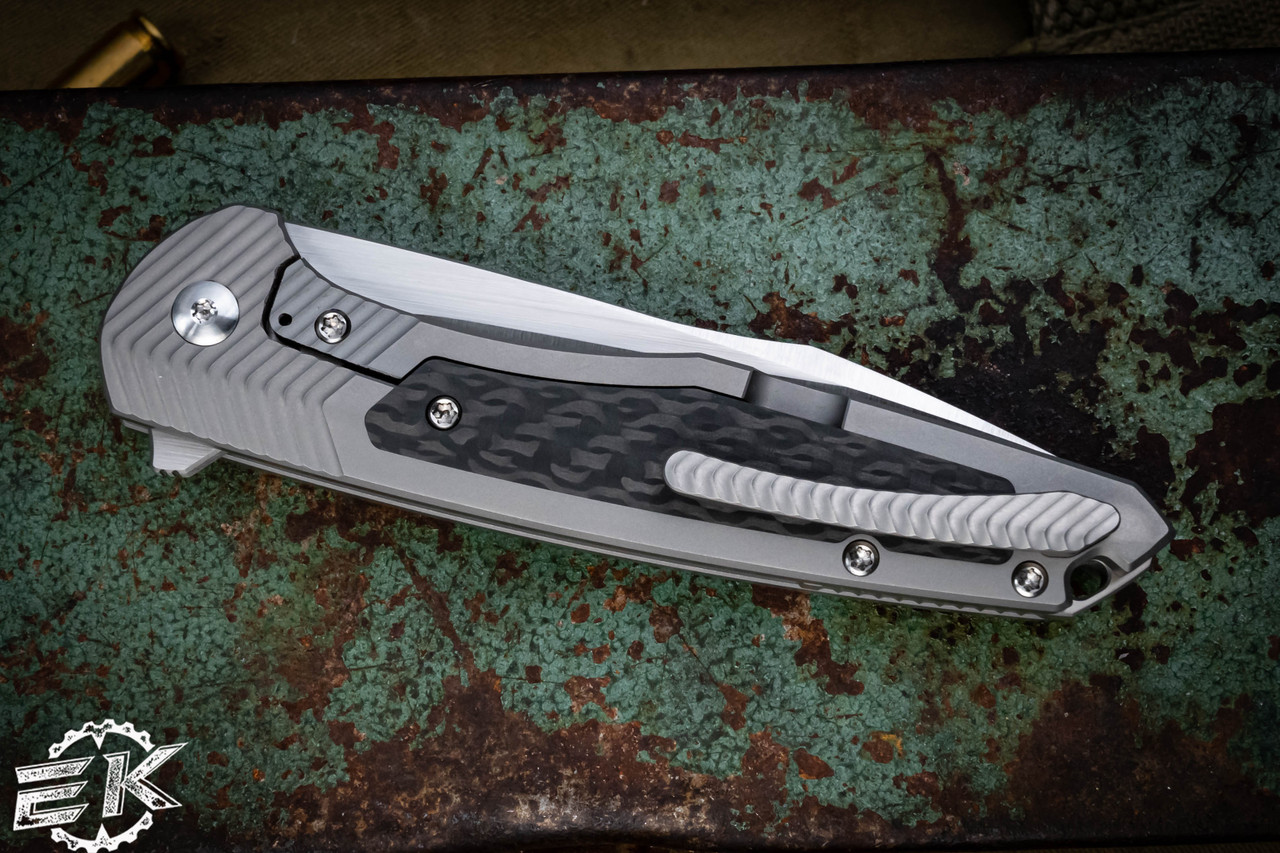 STORM Rough Edge & Smooth Edge 2本セット Ochs Worx Solarstorm EDX Titanium/Black Twill Carbon Fiber Knife