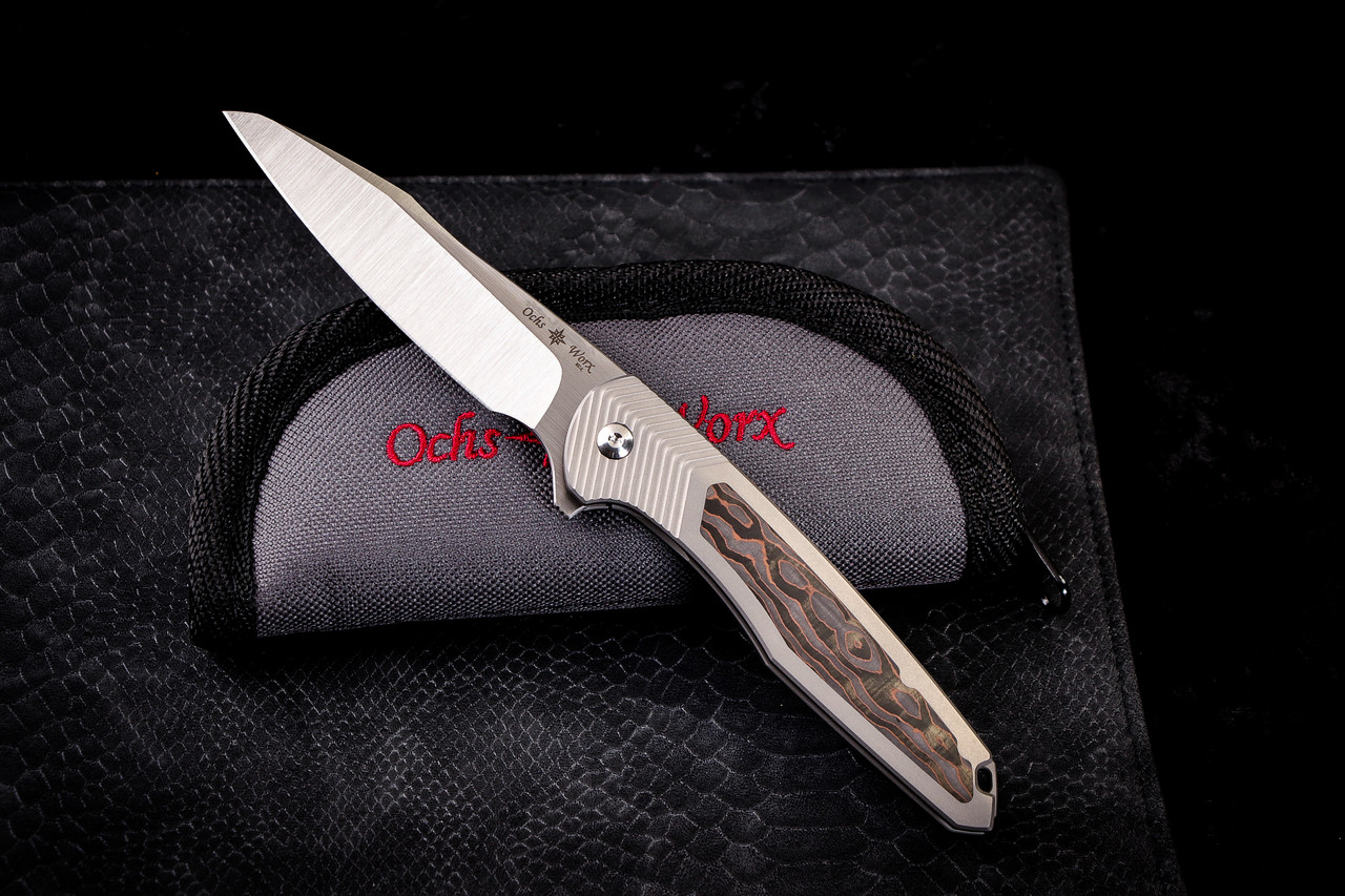 OMMO IRREGULAR PATTERN SK 36 グレー URBAN F5.5 - Acid-Etched Magnacut & Darkwashed Titanium w/ Jigged