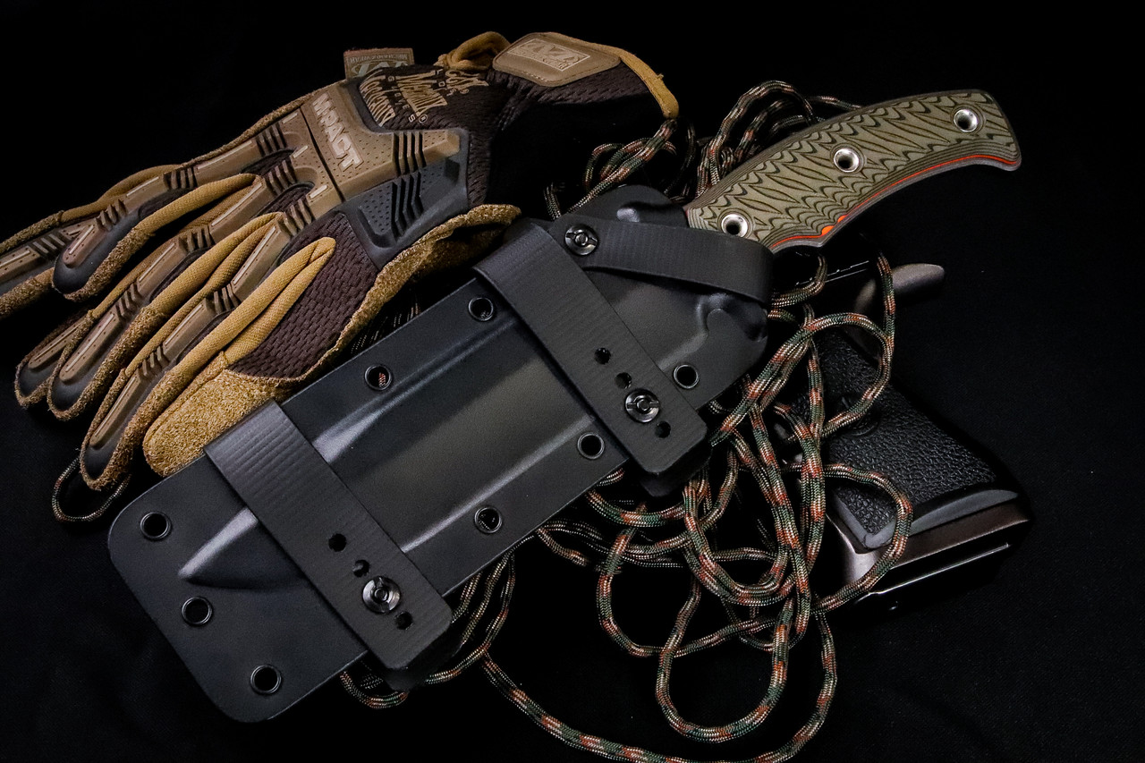 RMJ Tactical Combat Africa Fixed Blade Knife Dirty Olive Green G10