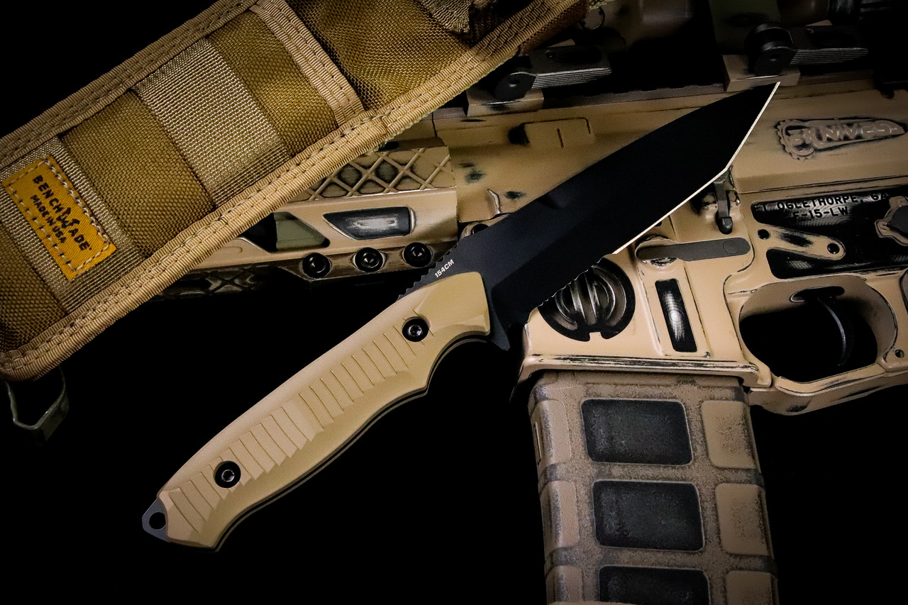 個人装備 TAD GEAR , BENCHMADE NIMRAVUS,  Benchmade Nimravus Tanto Fixed Blade Blizzardwashed Handle