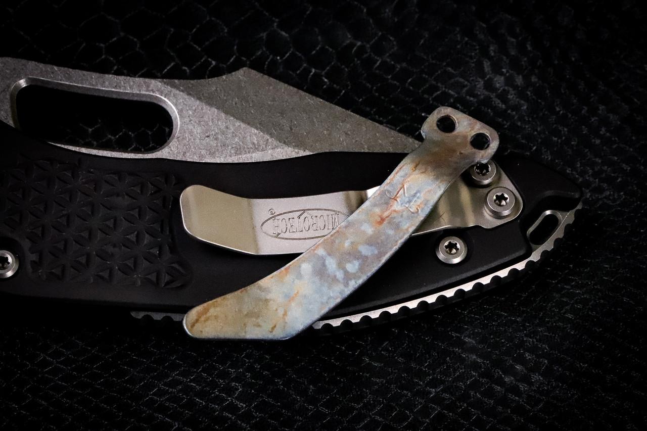 Maverick Customs Pocket Titanium Vulcan Anodized (Fits Microtech