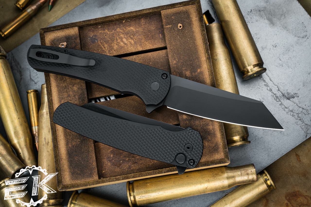 ProTech Malibu Manual Flipper Button Lock Knife Textured Black