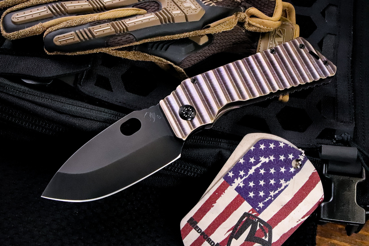 m*a様 【FAT】SOLIDGAN XL BK Medford TFF-1 Fat Daddy Tactical Fighting Folder Knife Sculpted