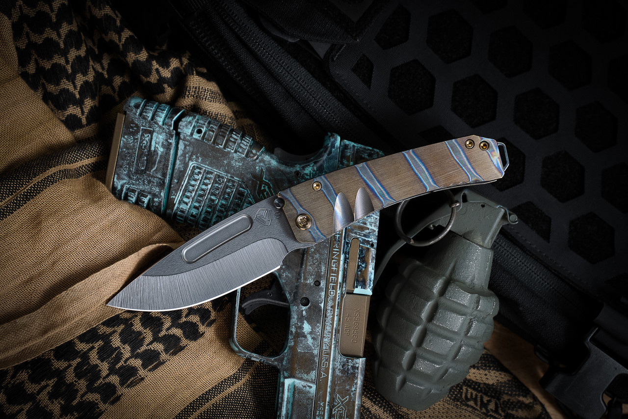 Medford Knives Midi Marauder Knife Flamed Bronze 