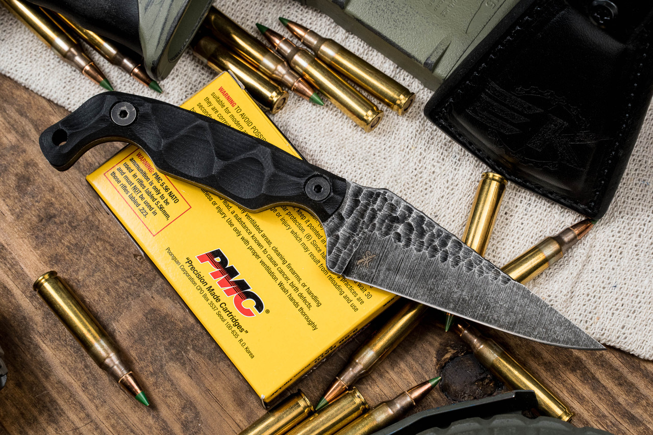 Stroup Knives Bravo 5 Fixed Blade Knife Black G10 3.5