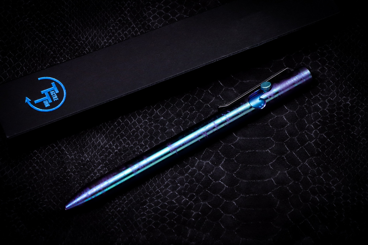 Tactile Turn Shop Series Bolt Action Standard Titanium Pen Teal