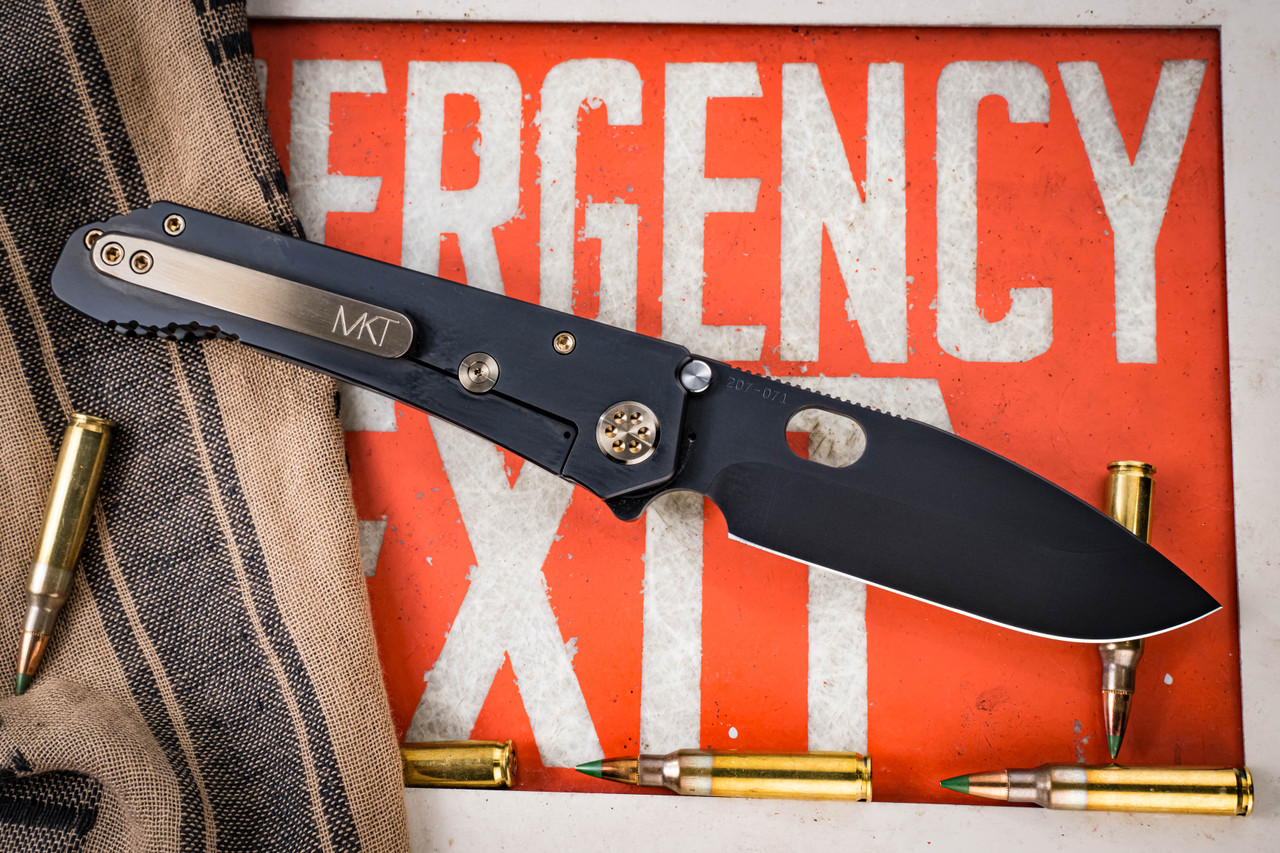 Medford 187 DP Folding Knife PVD Titanium, Bronze HW/Clip 3.75