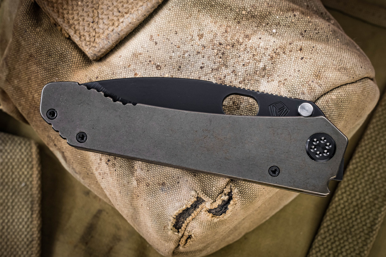 Medford 187 DP Folding Knife Bronze Titanium, PVD HW/Clip 3.75