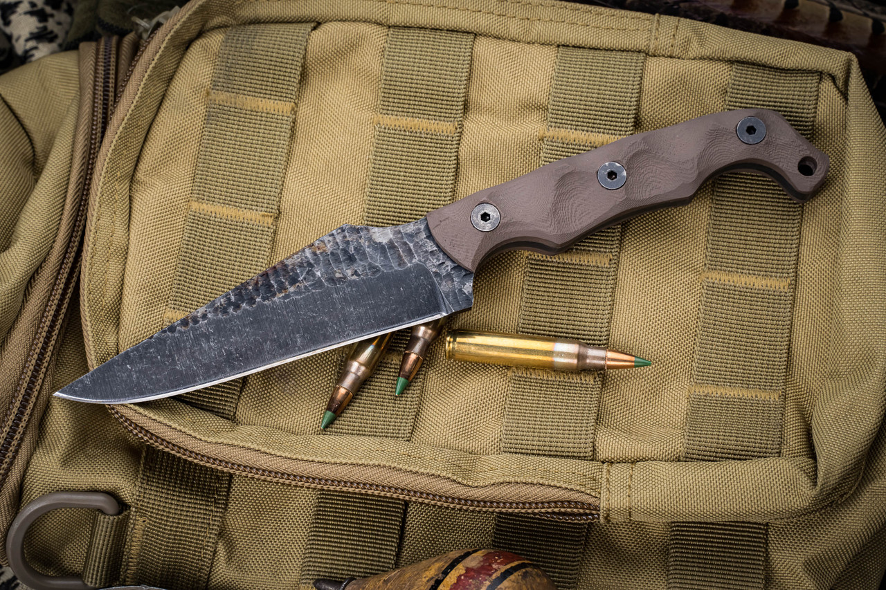 Stroup Knives TU2 Fixed Blade Knife FDE G10 4.5