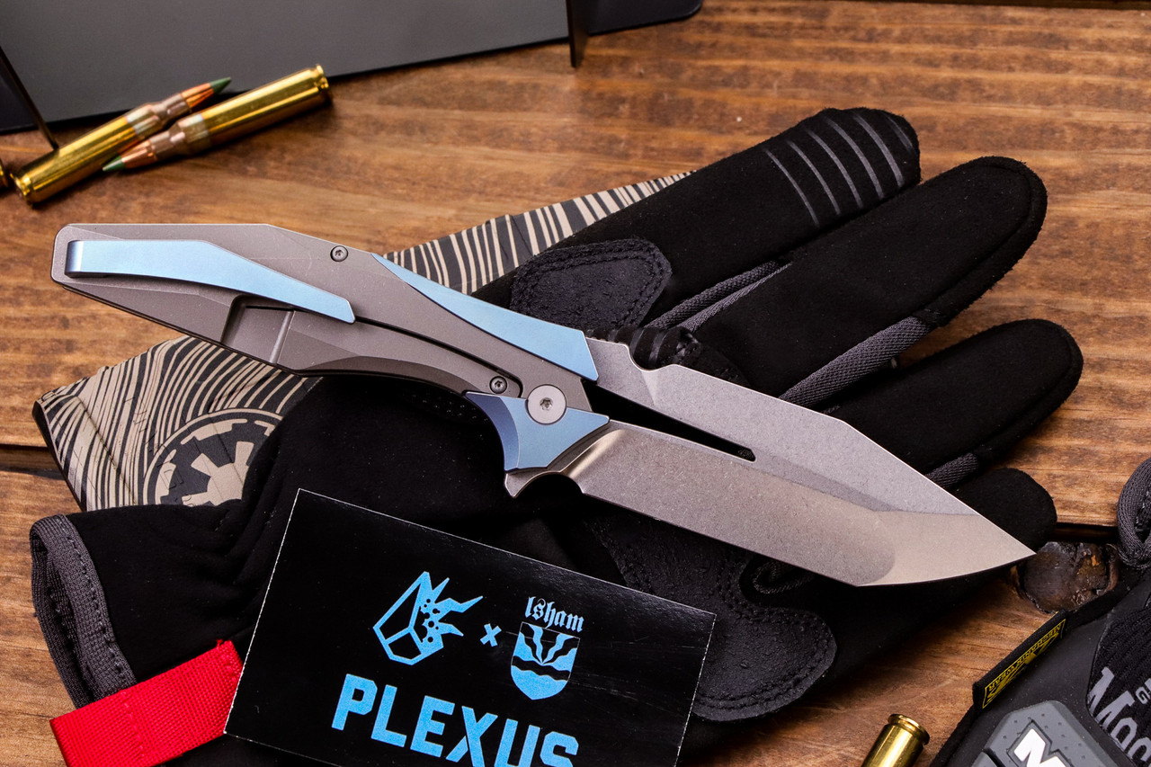Arcane Design/Isham Bladeworks "The Plexus" Folding Knife Grey