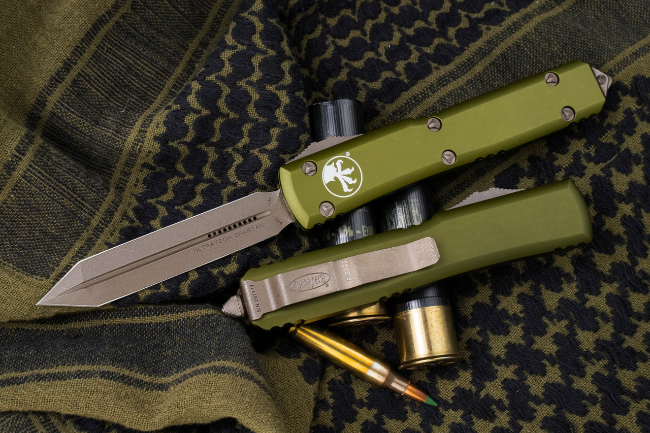 Microtech Ultratech Spartan OTF Automatic Knife OD Green 3.4