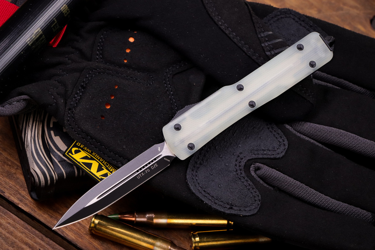 Microtech UTX-70 Jade Green G10 Signature Series OTF Automatic