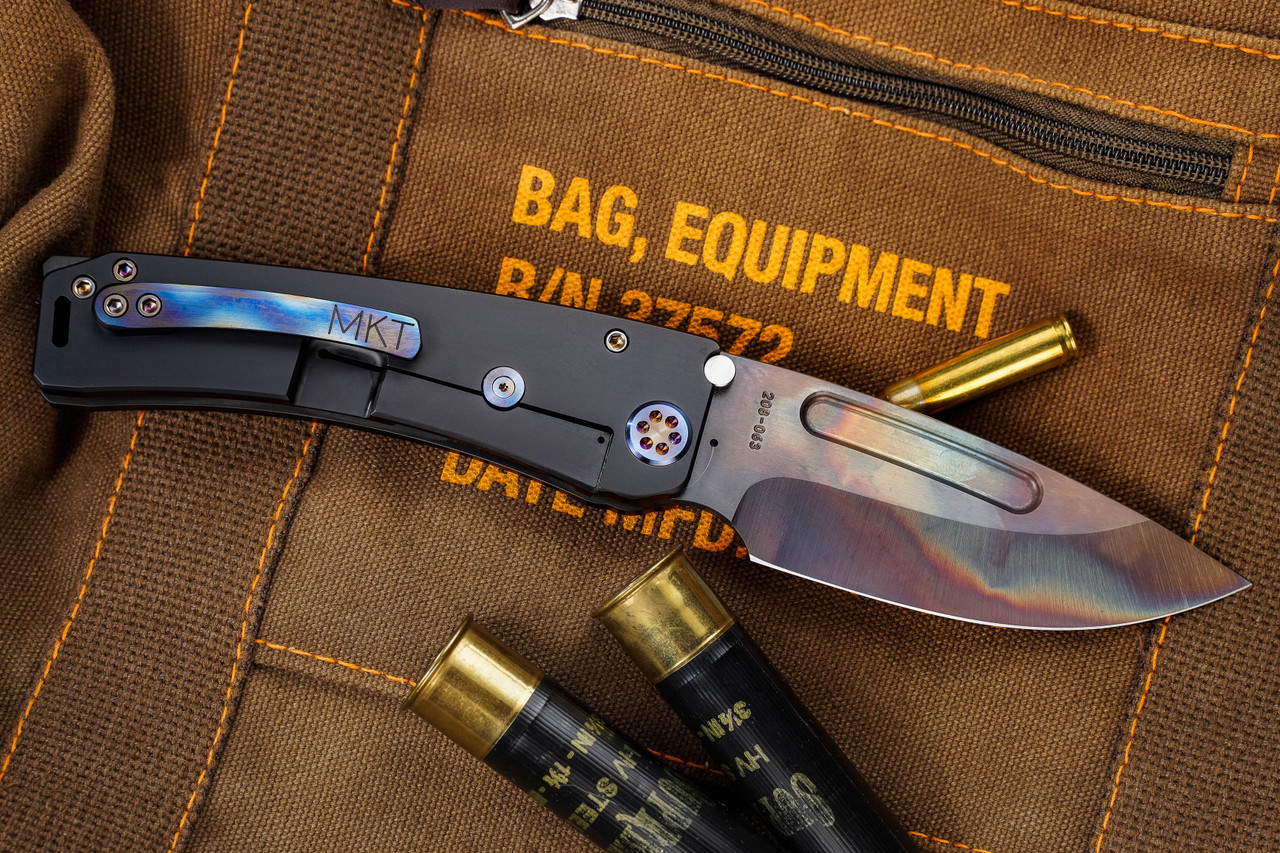 Medford Marauder-H Folding Knife Black PVD Flamed HW/Clip 3.75