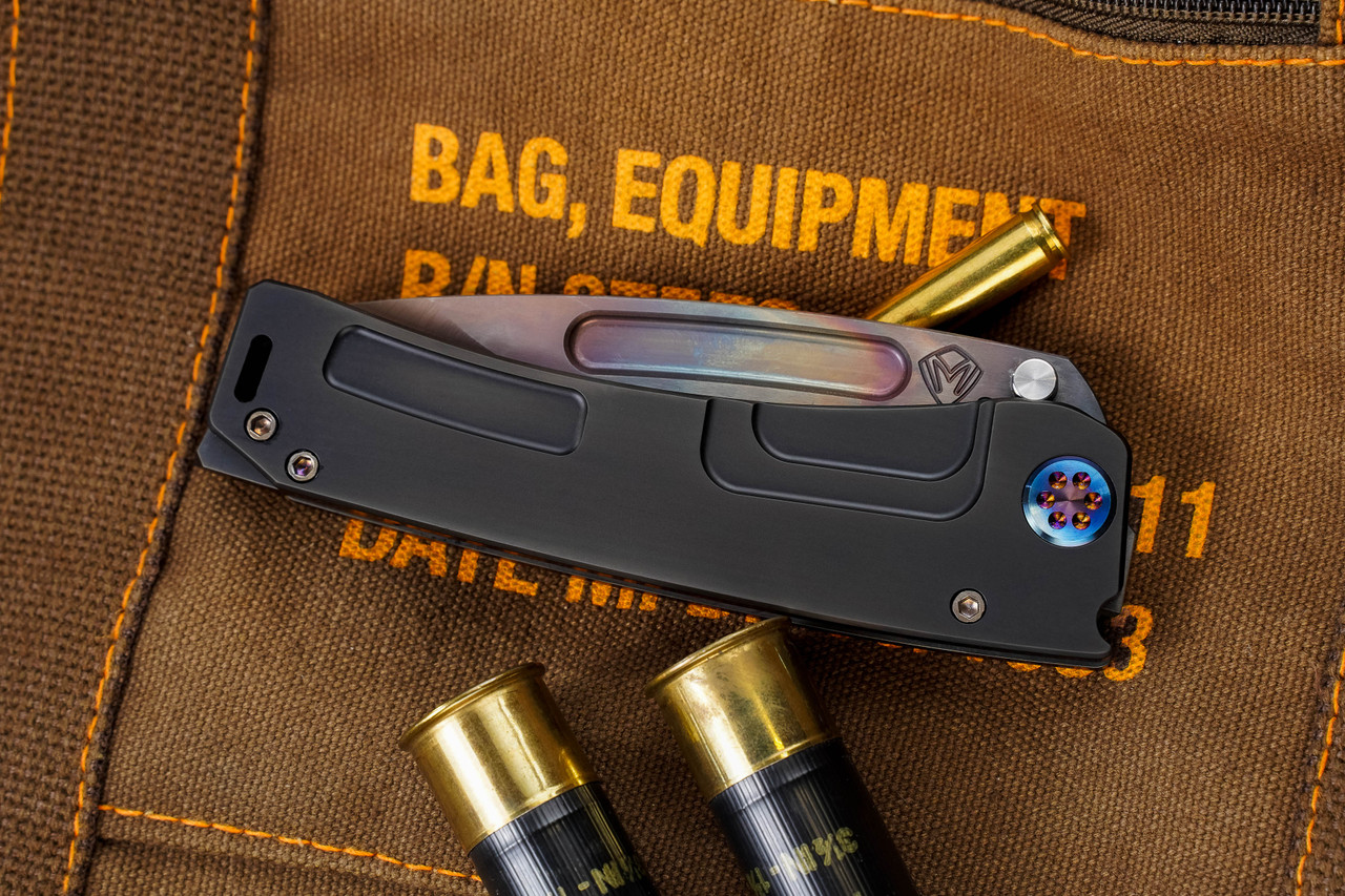 Medford Marauder-H Folding Knife Black PVD, Flamed HW/Clip 3.75