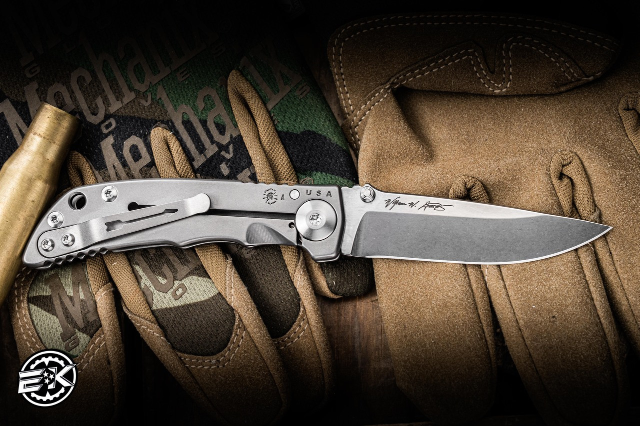 Spartan Blades SHF Harsey Folding Knife Titanium 3.25