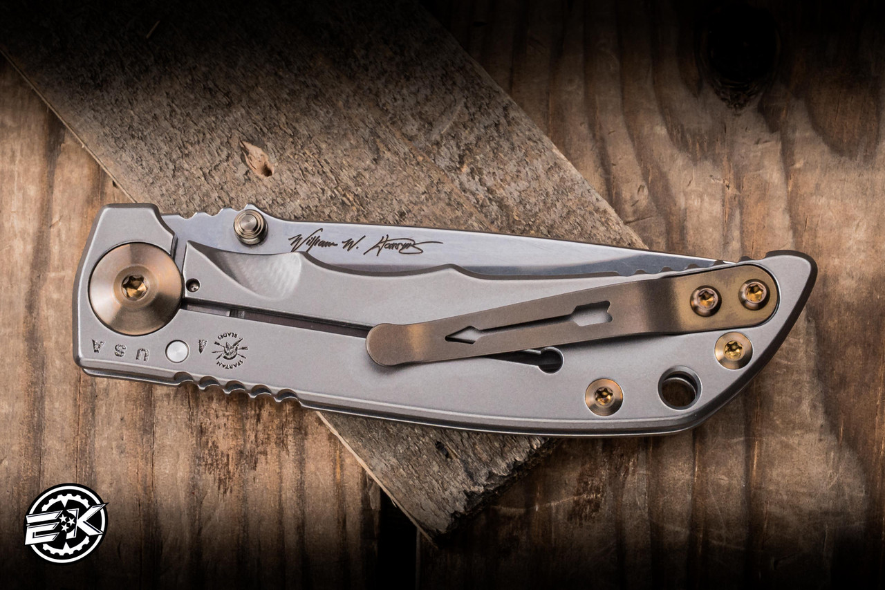 Spartan Blades SHF Harsey Titanium, Bronze Accents 3.25