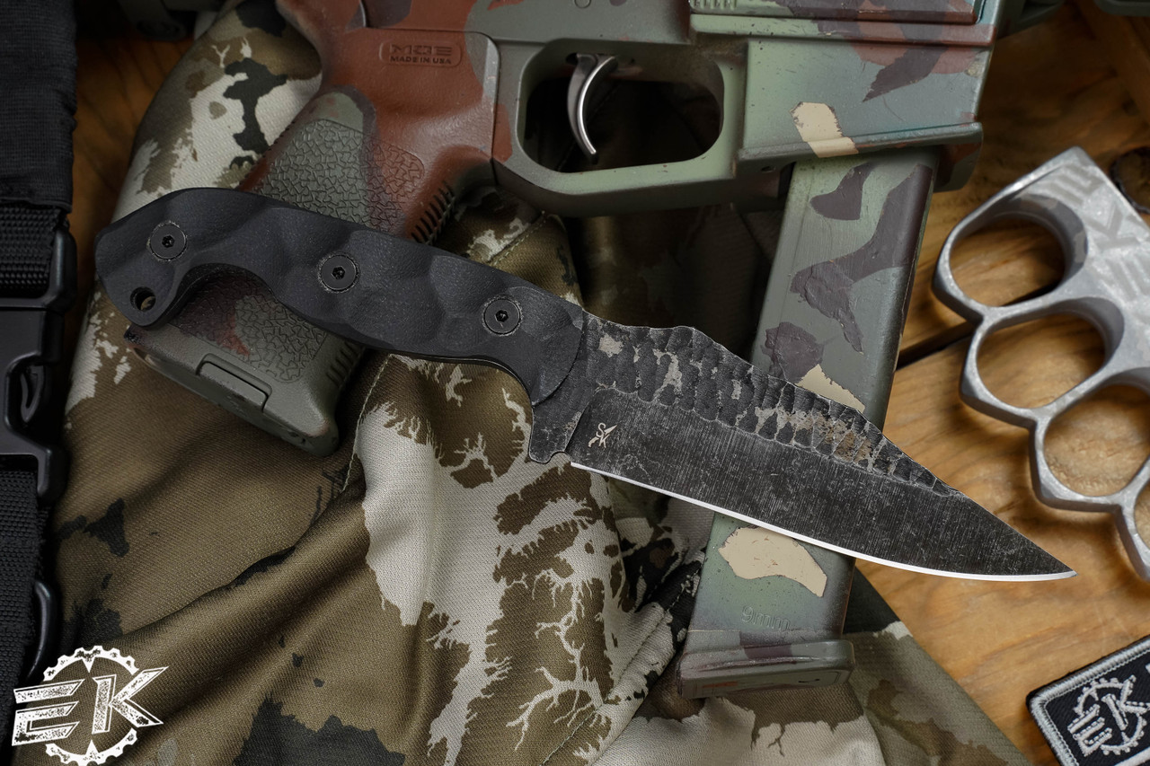 Stroup Knives TU1 Fixed Blade Knife Black G10 4.5