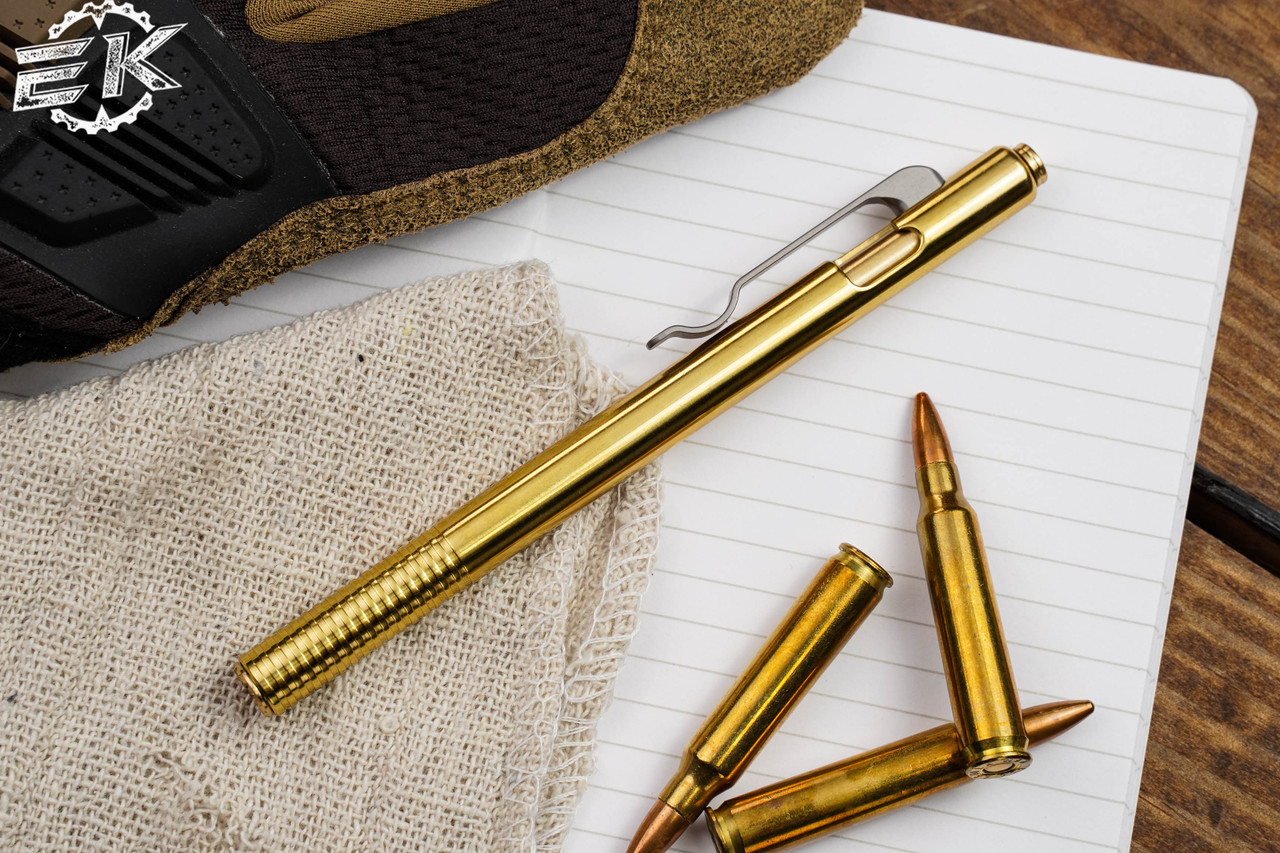 D Rocket Designs Kaze Clip Action Pen Bronze 5.3