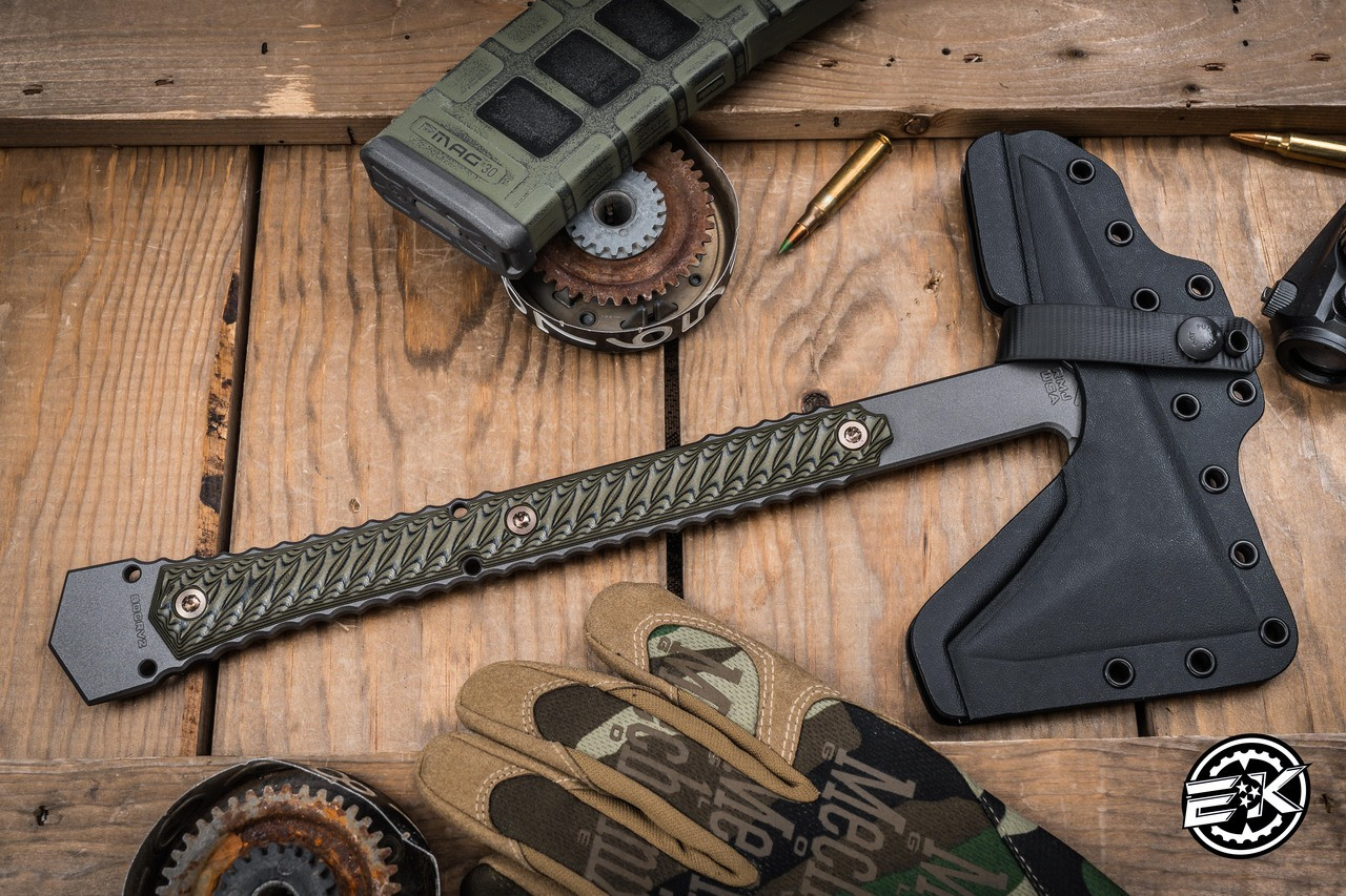 RMJ Tactical Ragnarok 14 Tomahawk Dirty Olive G10 3.5