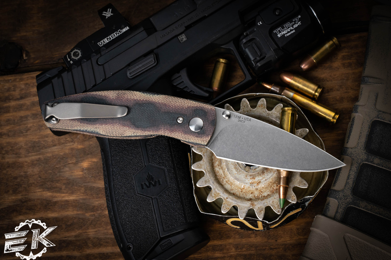 Three Rivers Manufacturing NEUTRON 2 Folding Knife Python Micarta 3 ...