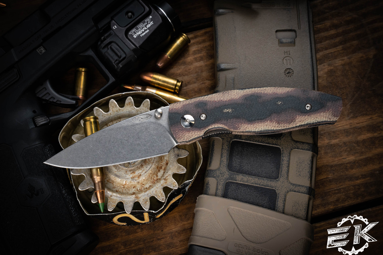Three Rivers Manufacturing NEUTRON 2 Folding Knife Python Micarta 3 ...