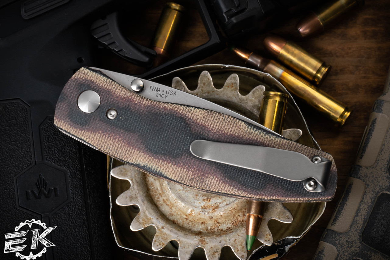 Three Rivers Manufacturing NEUTRON 2 Folding Knife Python Micarta 3 ...