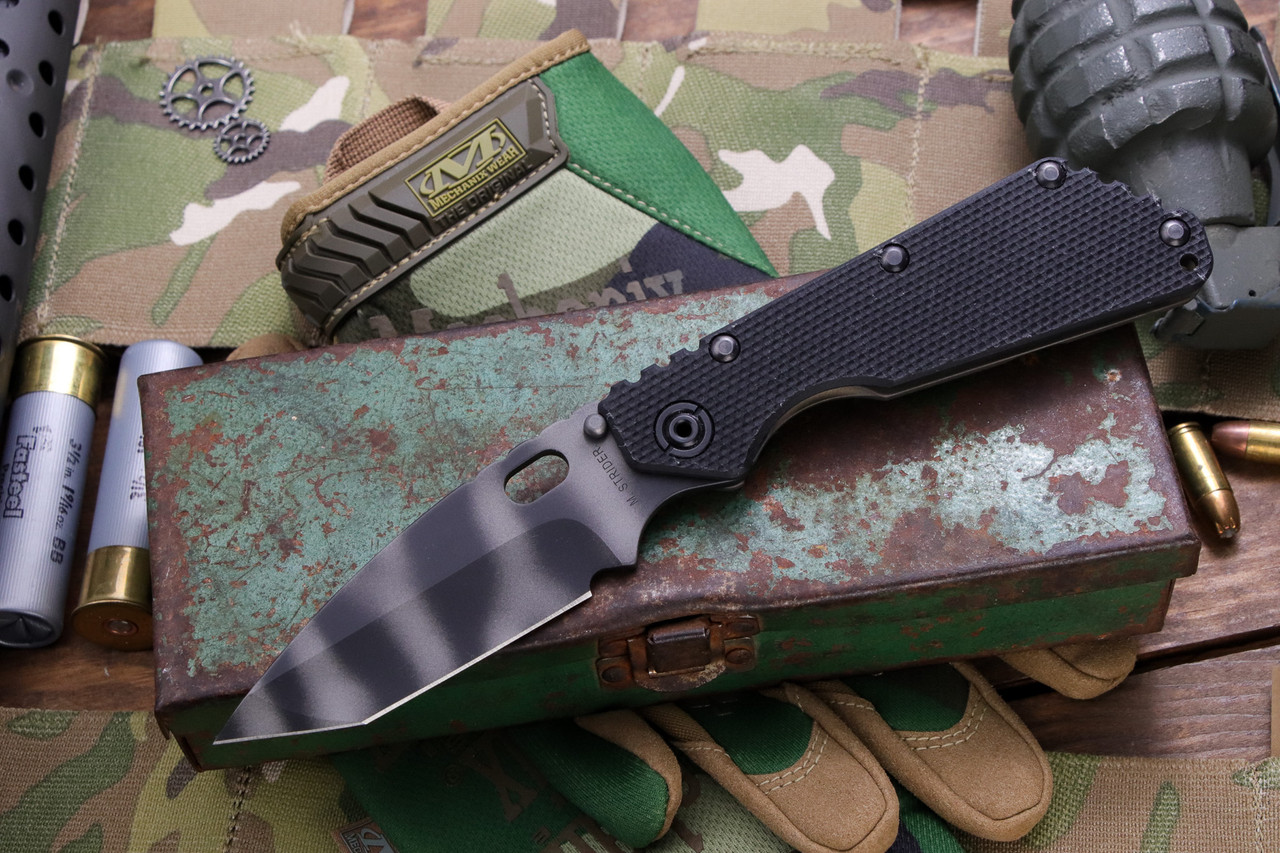 Mick Strider Knives SMF Black G10/Flamed Titanium 4
