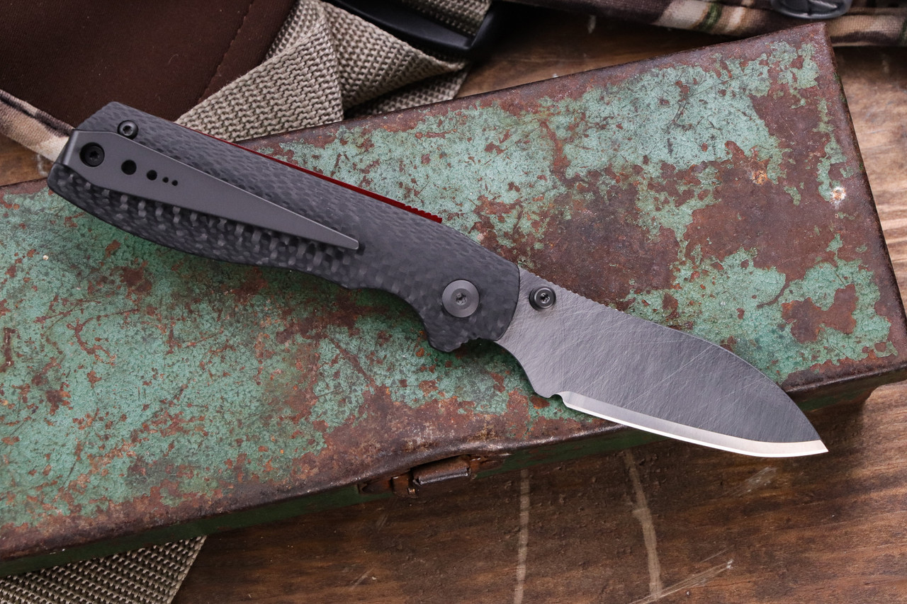 The Lanzo Sheepfoot Tungsten Carbide Knife- Sandrin Knives USA