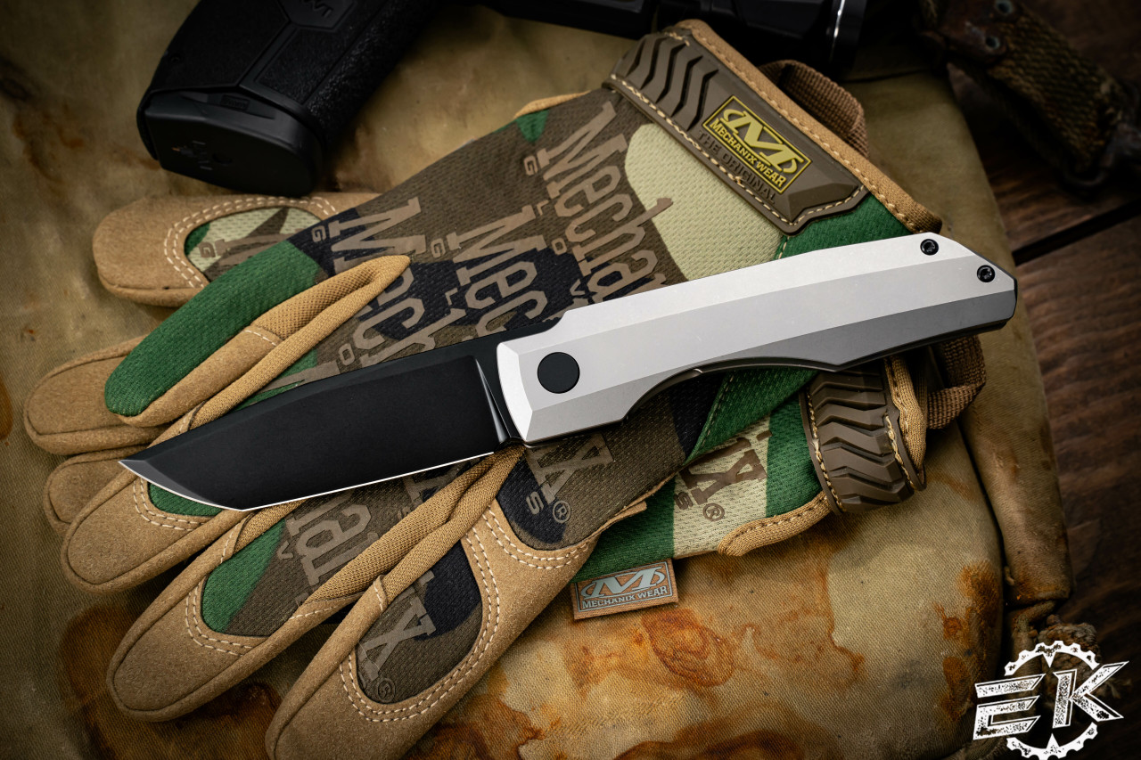 Vero Engineering Vero Impulse Thin EDC Pocket Knife - Hand Satin Blade /  Stonewashed Handle, Pocket Knives