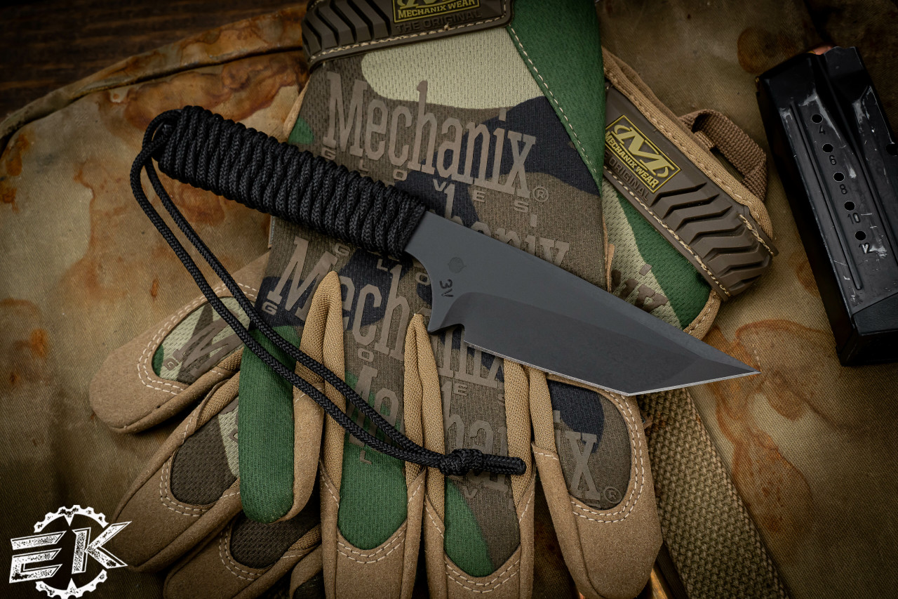 STRIDER ブラック 【美品】 Mick Strider Knives Fixed Blade Black Wrapped 3.5