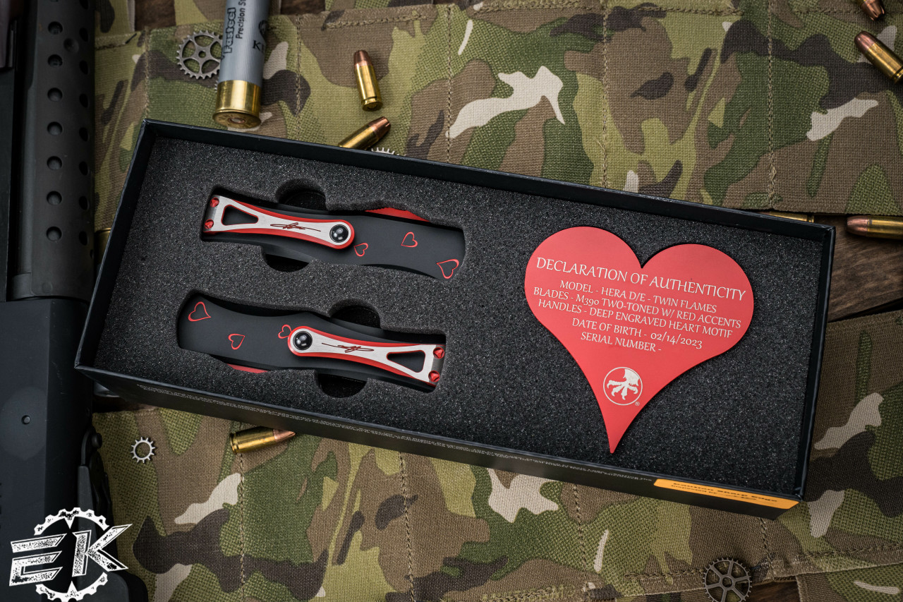 Limited Edition-Microtech Twin Flames Hera 2 Knives Set 3
