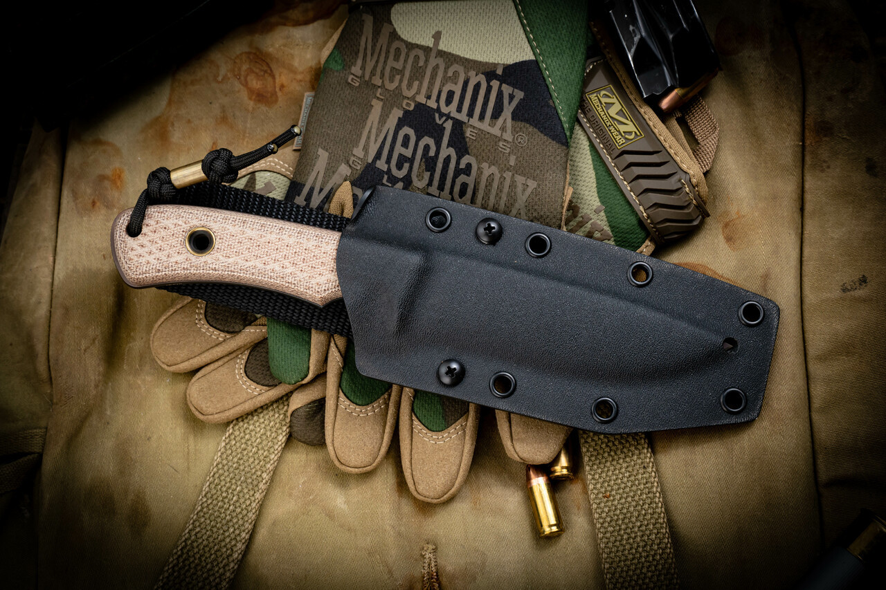 South Pole Apocalypse Green Canvas Micarta - TRC Knives