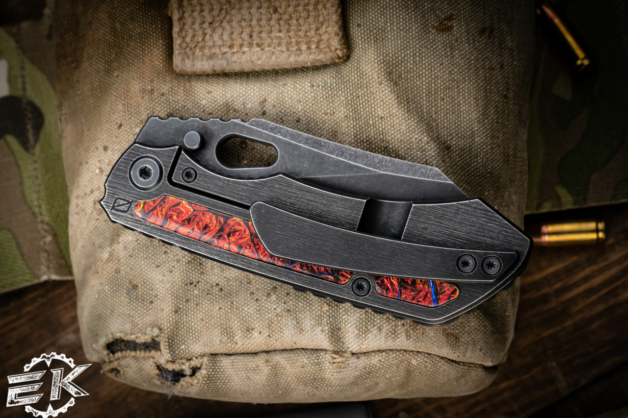 CKF Rotten EVO 3.0 Black Barked Titanium Dichrolam Inlay 3.75
