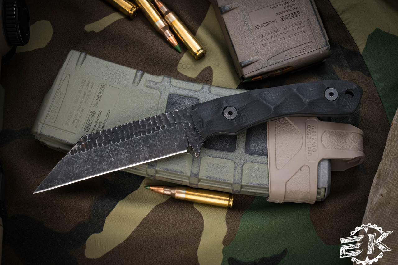 Stroup Knives GP3 Fixed Blade Knife Black G10 4.25