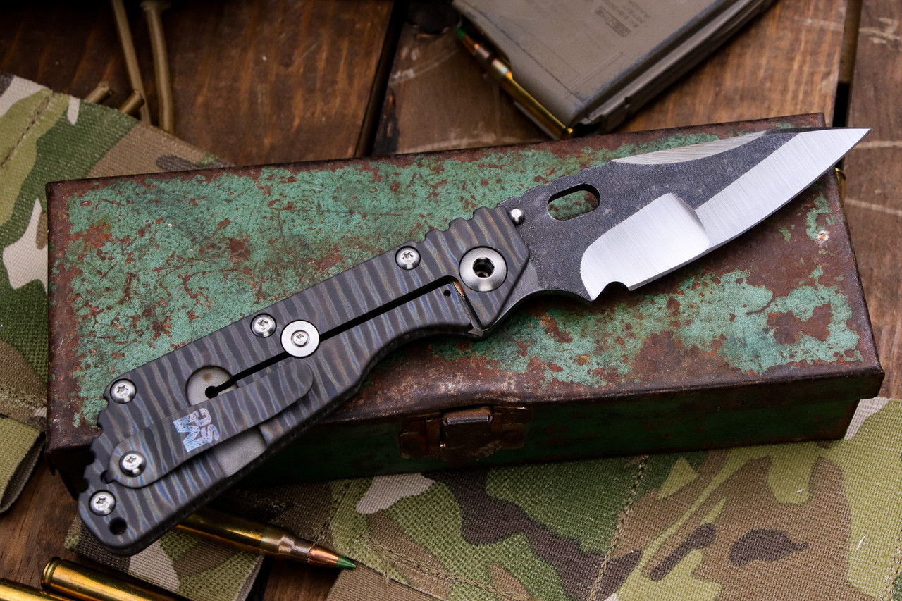 Mick Strider Custom SMF Titanium Flame Striped Handles 4