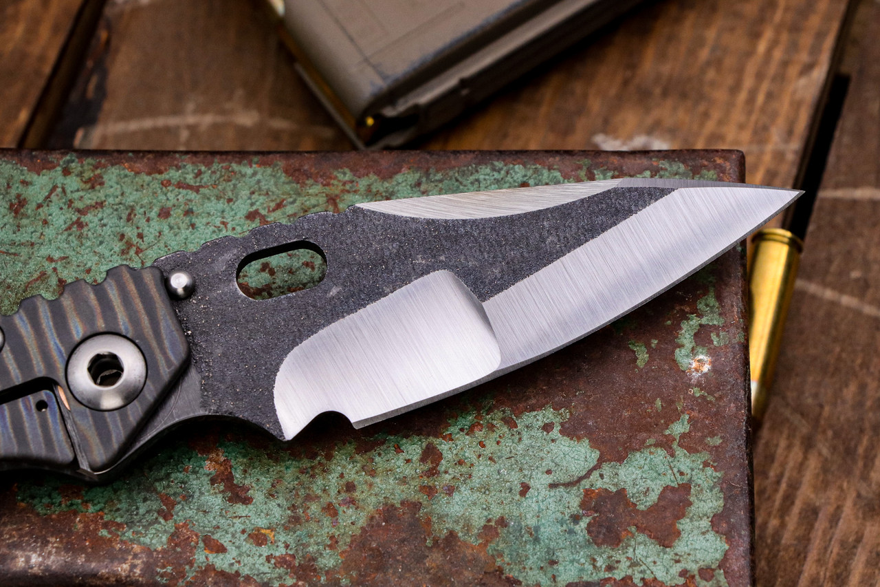 Mick Strider Custom SMF Titanium Flame Striped Handles 4